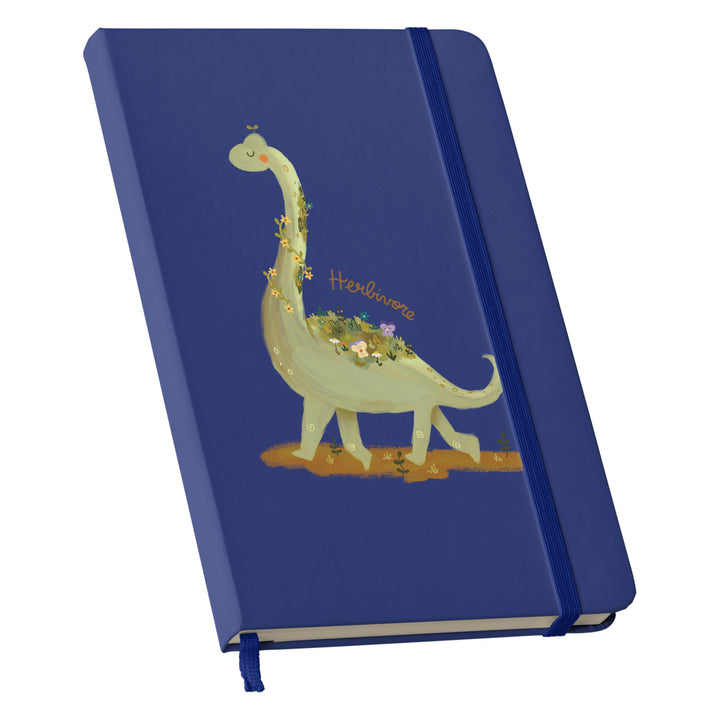 Taccuino Herbivore dell'album Nature diary di Carlotta Zanettini Illustration: copertina soft touch in 8 colori, con chiusura e segnalibro coordinati