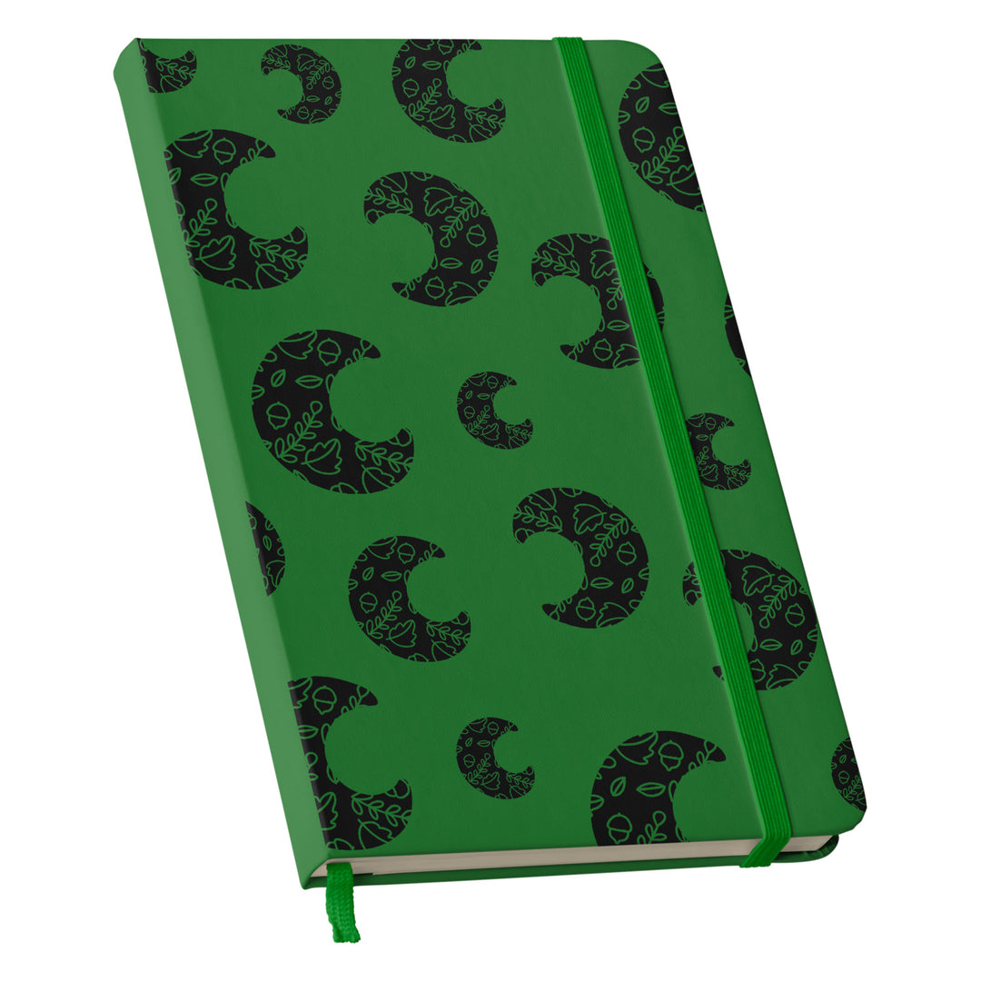 Taccuino Moon dell'album Witchy Wonder di WonderValy: copertina soft touch in 8 colori, con chiusura e segnalibro coordinati