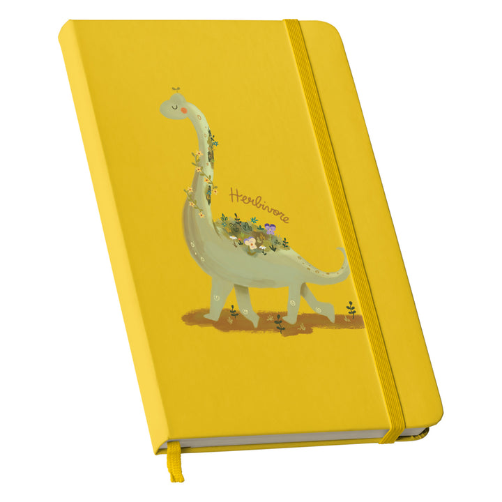 Taccuino Herbivore dell'album Nature diary di Carlotta Zanettini Illustration: copertina soft touch in 8 colori, con chiusura e segnalibro coordinati