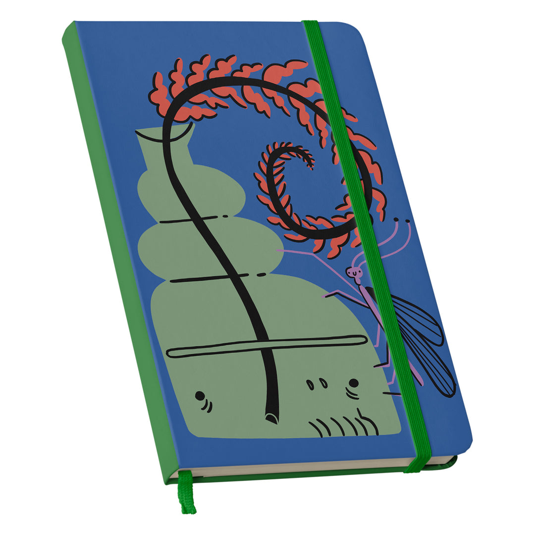 Taccuino Brainy dell'album Lo scrivo qui così mi ricordo di Tigre contro Tigre: copertina soft touch in 8 colori, con chiusura e segnalibro coordinati