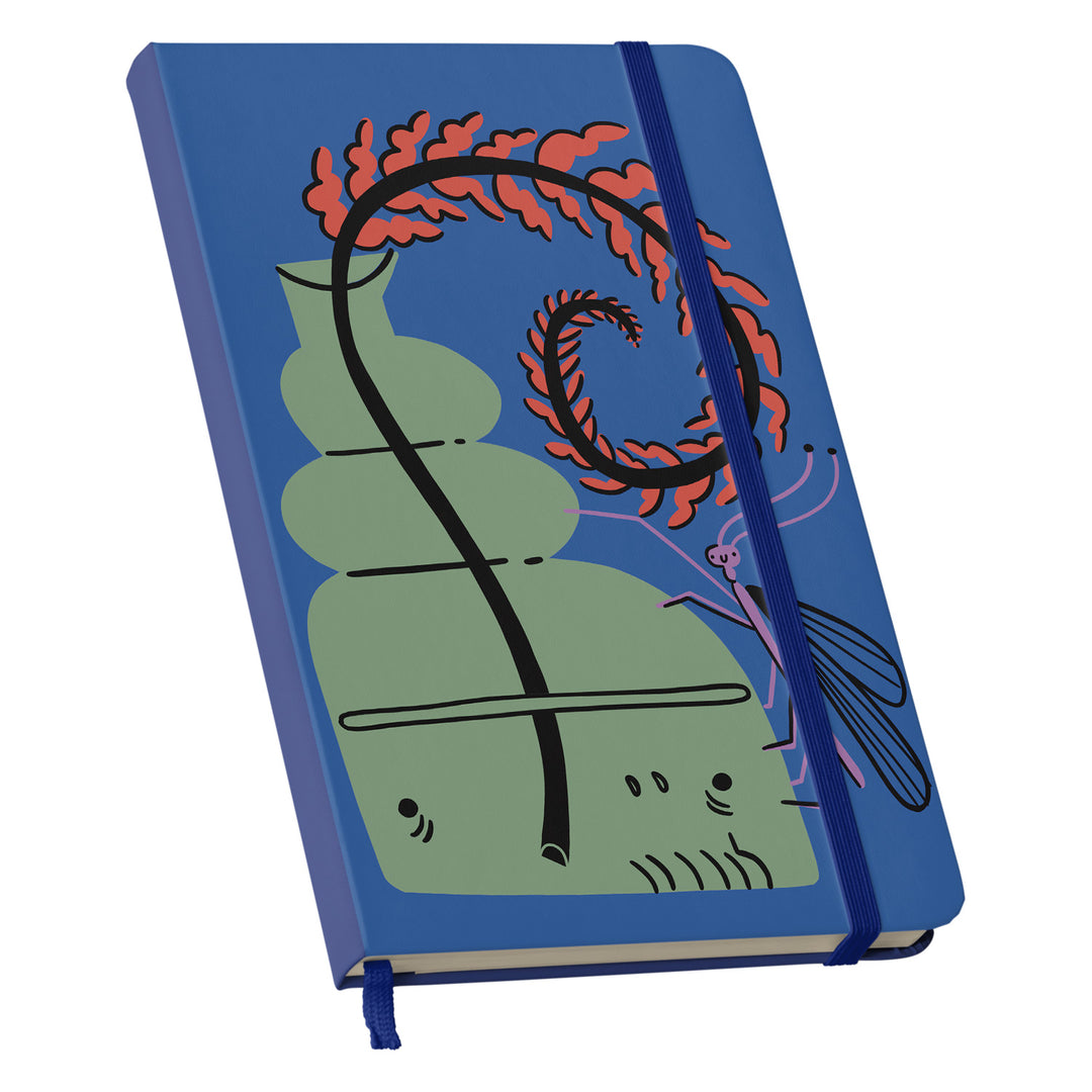 Taccuino Brainy dell'album Lo scrivo qui così mi ricordo di Tigre contro Tigre: copertina soft touch in 8 colori, con chiusura e segnalibro coordinati