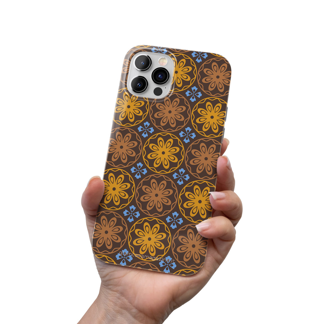 Cover Fiori brown dell'album GLAM Capsule Collection di Glamcasamagazine per iPhone, Samsung, Xiaomi e altri