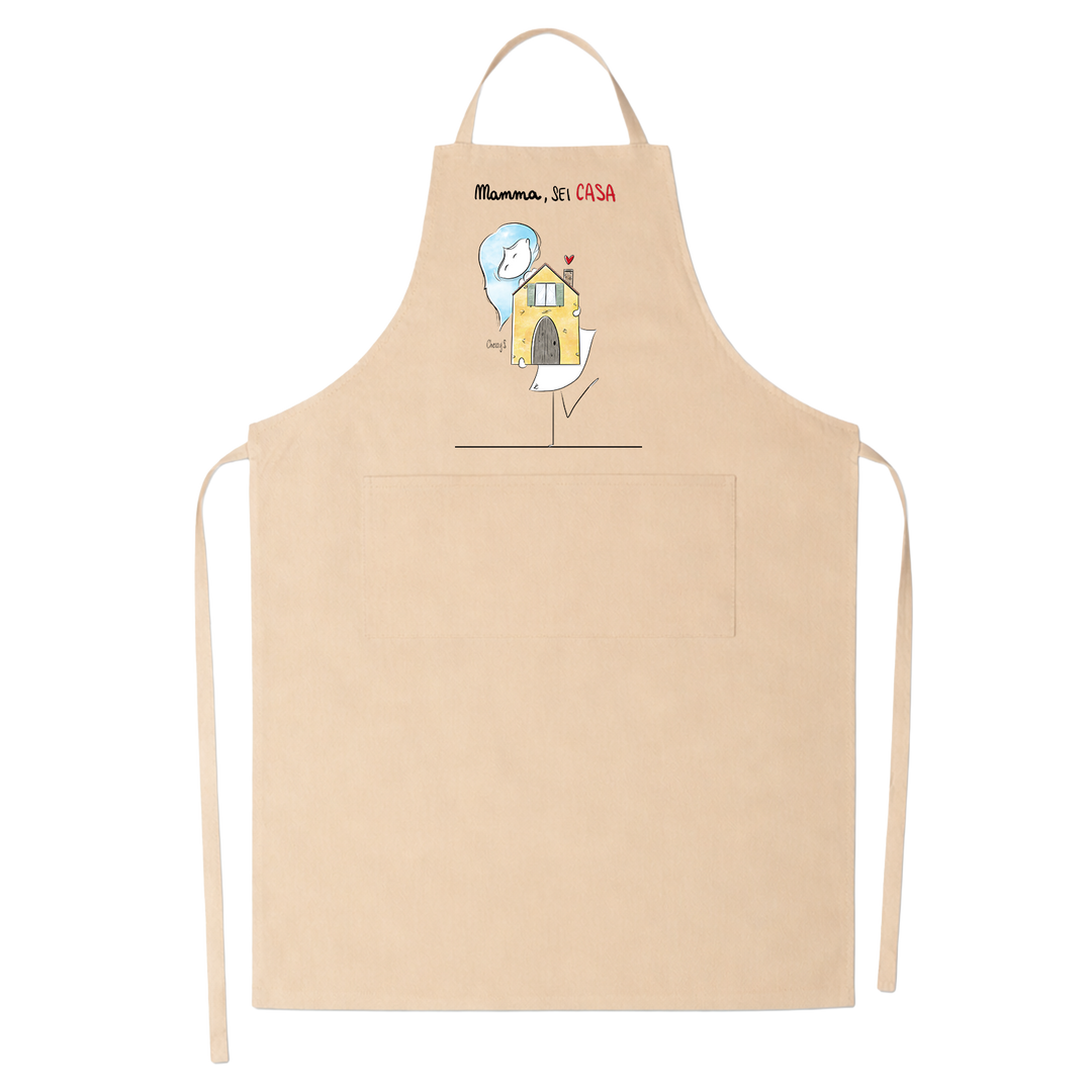 Grembiule “Mamma, Sei Casa” – Design Cherry’s  Idea Regalo Emotiva