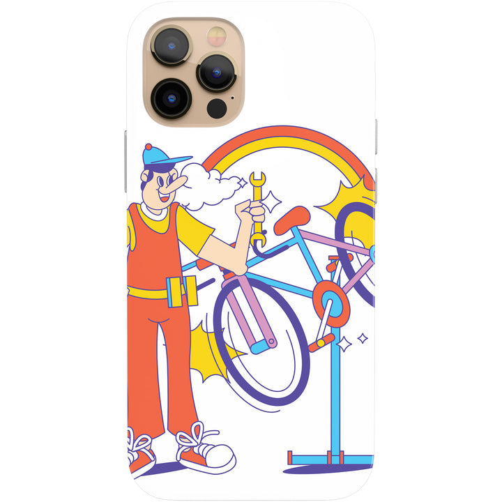 Cover Meccanico di bici dell'album Biciclette di Ideandoo per iPhone, Samsung, Xiaomi e altri