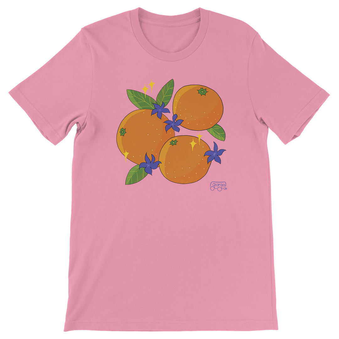 Maglietta Arance dell'album Magie di Giorgia_illustrator, T-Shirt uomo donna e bambino a maniche corte in cotone con girocollo