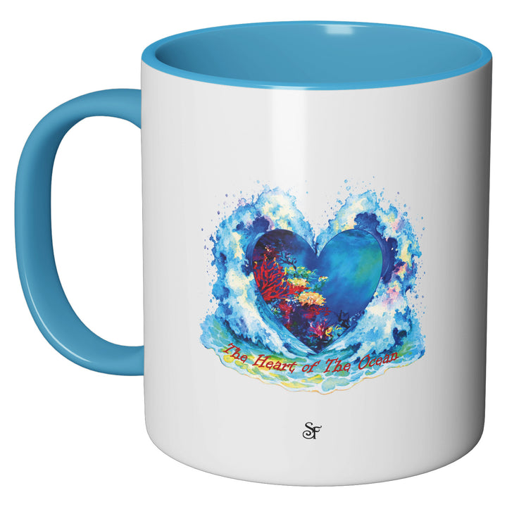 Tazza in ceramica The Heart of the Ocean in Winter dell'album Winter Fantasies From the World - Tazze di SF Creator perfetta idea regalo