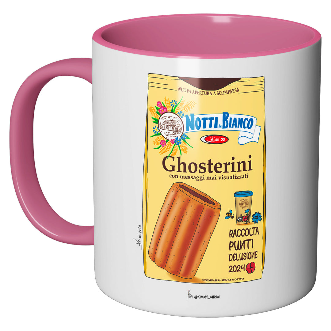 Tazza in ceramica Ghosterini dell'album Notti in Bianco di Kimi perfetta idea regalo