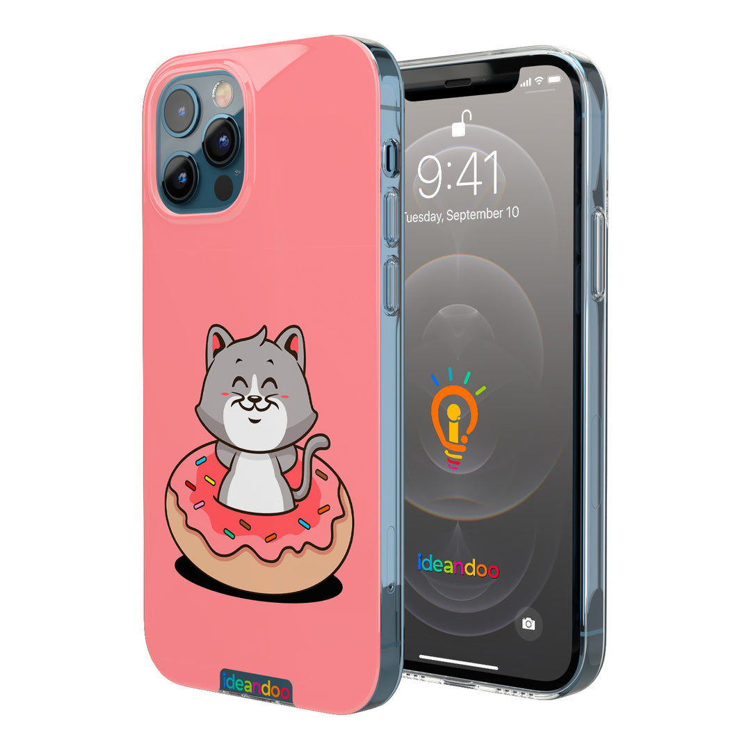 Cover Gatto Donut dell'album Donuts per tutti di Ideandoo per iPhone, Samsung, Xiaomi e altri