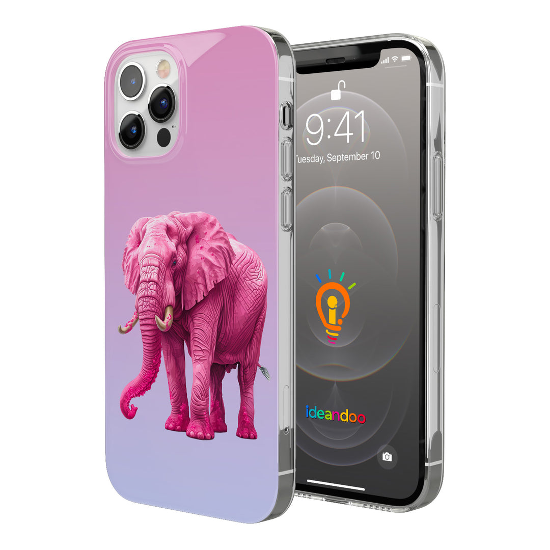 Cover Elefante Rosa dell'album Animali colorati di Ideandoo per iPhone, Samsung, Xiaomi e altri