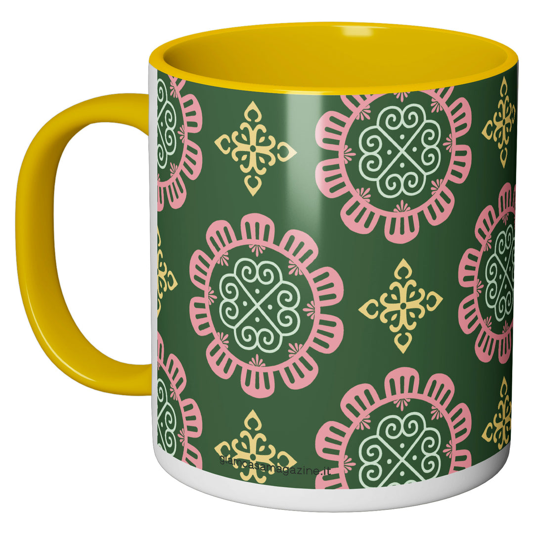 Tazza in ceramica Fiori Vintage dell'album Tazze Glam di Glamcasamagazine perfetta idea regalo