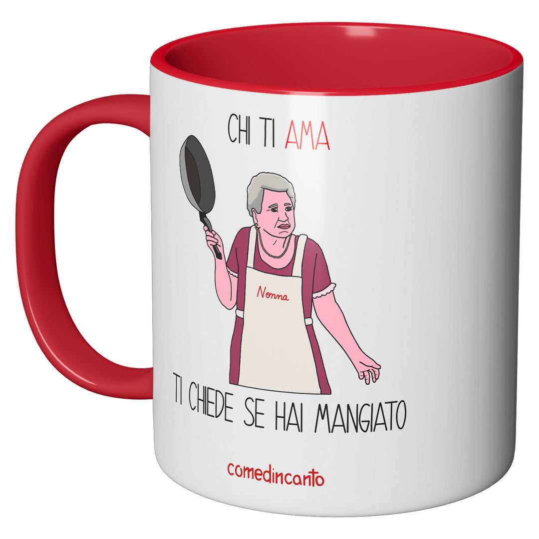 Tazza in ceramica Mangiato dell'album Chi ti ama... di comedincanto perfetta idea regalo