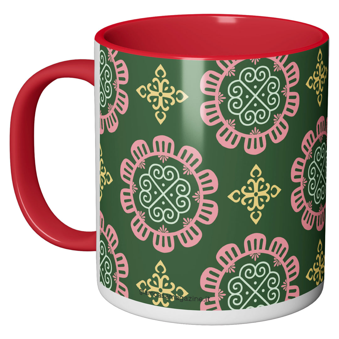 Tazza in ceramica Fiori Vintage dell'album Tazze Glam di Glamcasamagazine perfetta idea regalo