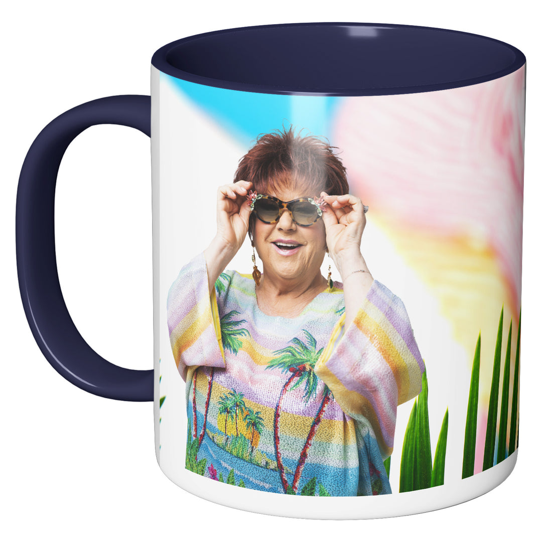 Tazza in ceramica PALM SPRINGS dell'album #siamonatiperamare di Orietta Berti perfetta idea regalo