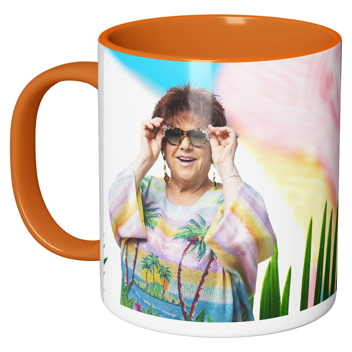 Tazza in ceramica PALM SPRINGS dell'album #siamonatiperamare di Orietta Berti perfetta idea regalo