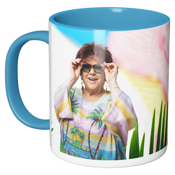 Tazza in ceramica PALM SPRINGS dell'album #siamonatiperamare di Orietta Berti perfetta idea regalo