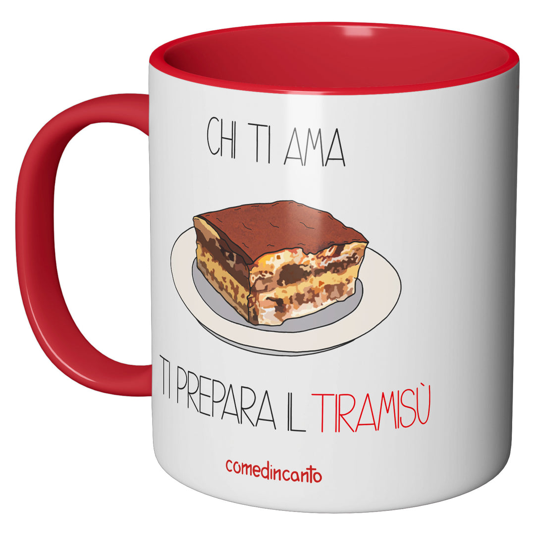 Tazza in ceramica Tiramisù dell'album Chi ti ama... di comedincanto perfetta idea regalo