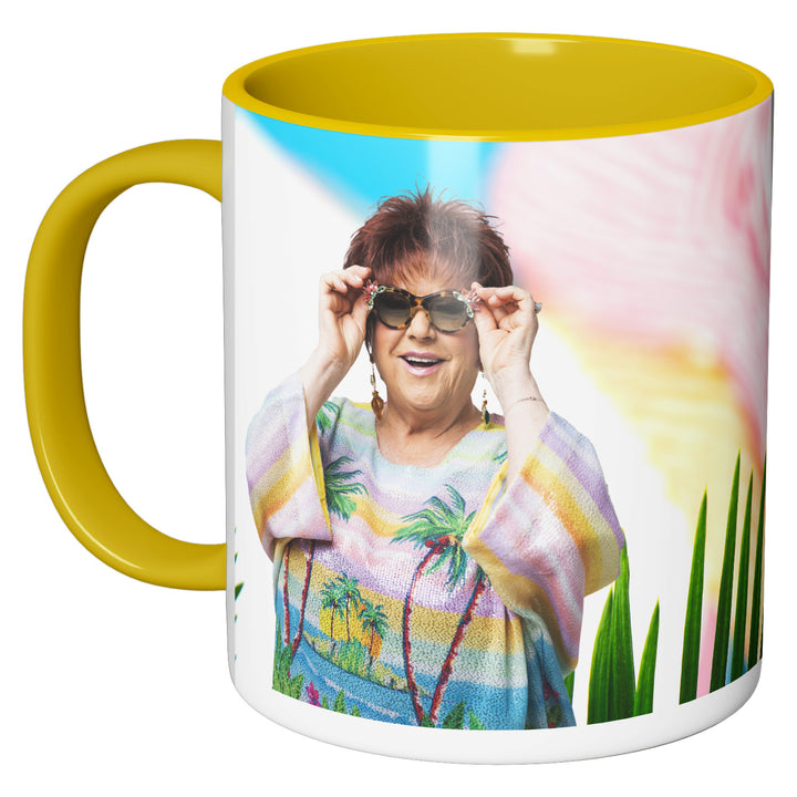 Tazza in ceramica PALM SPRINGS dell'album #siamonatiperamare di Orietta Berti perfetta idea regalo