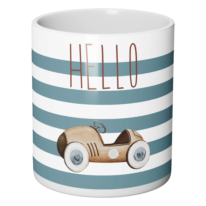 Tazza in ceramica Auto d'epoca Hello dell'album Baby Tazze di Glamcasamagazine perfetta idea regalo