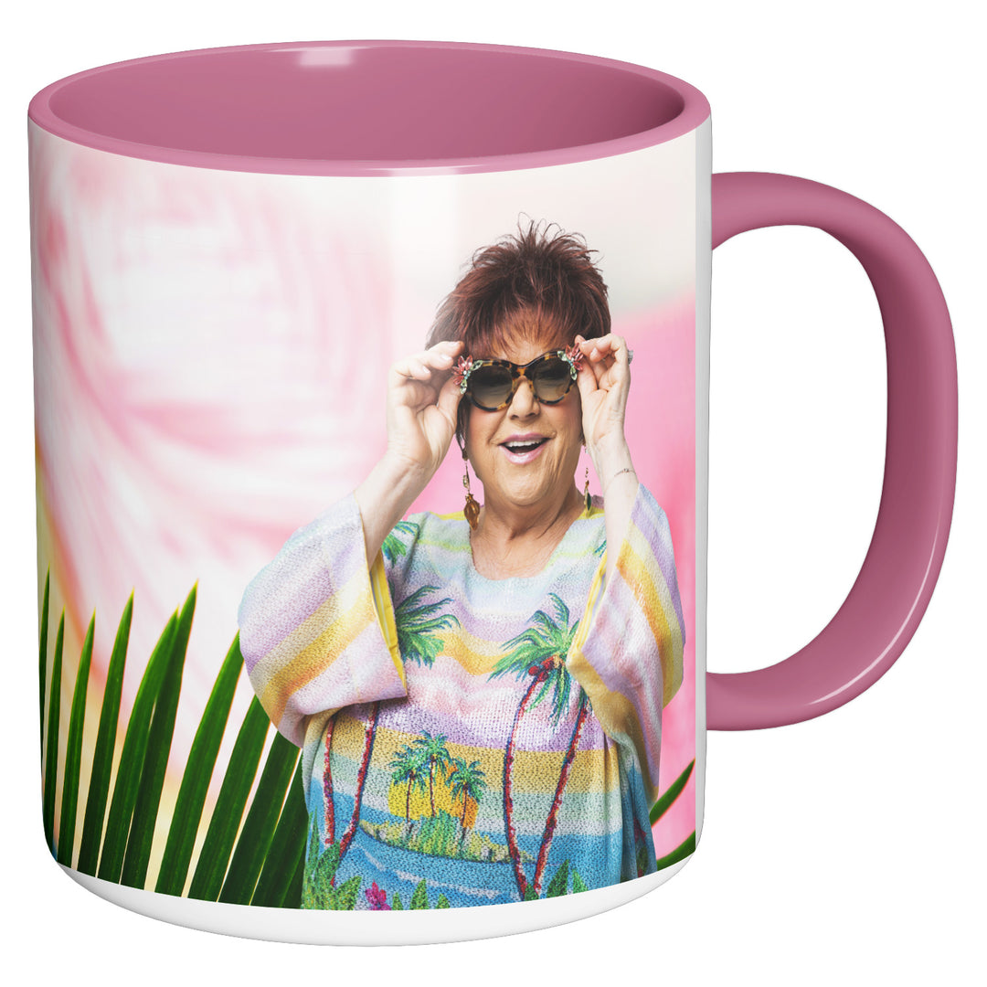 Tazza in ceramica PALM SPRINGS dell'album #siamonatiperamare di Orietta Berti perfetta idea regalo