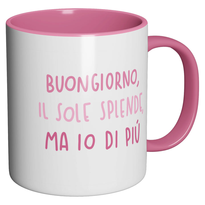 Tazza in ceramica Oggi il sole splende come non ha mai dell'album Colazione biondina di Heibiondaa perfetta idea regalo