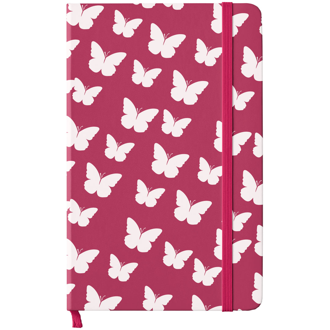 Taccuino Butterfly dell'album Witchy Wonder di WonderValy: copertina soft touch in 8 colori, con chiusura e segnalibro coordinati