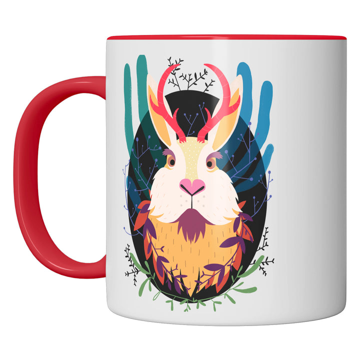 Tazza in ceramica Jackalope dell'album Tazze selvatiche di Silvia Mauri perfetta idea regalo